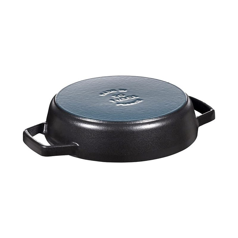 STAUB Cast Iron Double Handle Fry Pan, Black, 20 cm - Image 2